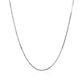 18k White Gold Box Chain 0.8mm (0.78 mm) RCJ