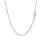 18k White Gold Box Chain 0.8mm (0.78 mm) RCJ