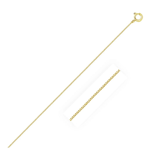 10k Yellow Gold Classic Box Chain (0.45 mm)Monde Trend