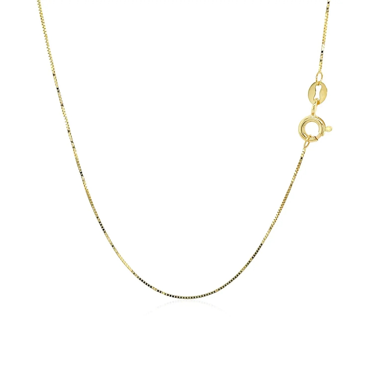 10k Yellow Gold Classic Box Chain (0.45 mm)Monde Trend