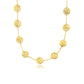 14k Yellow Gold Textured Disc Long Layering Necklace RCJ