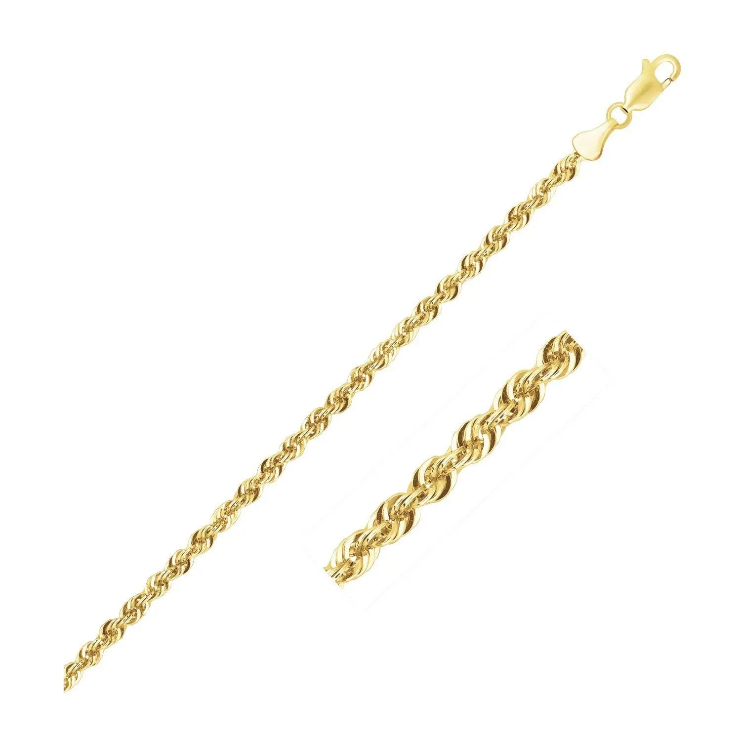 10K Yellow Gold Lite Rope Chain (2.50 mm)Monde Trend