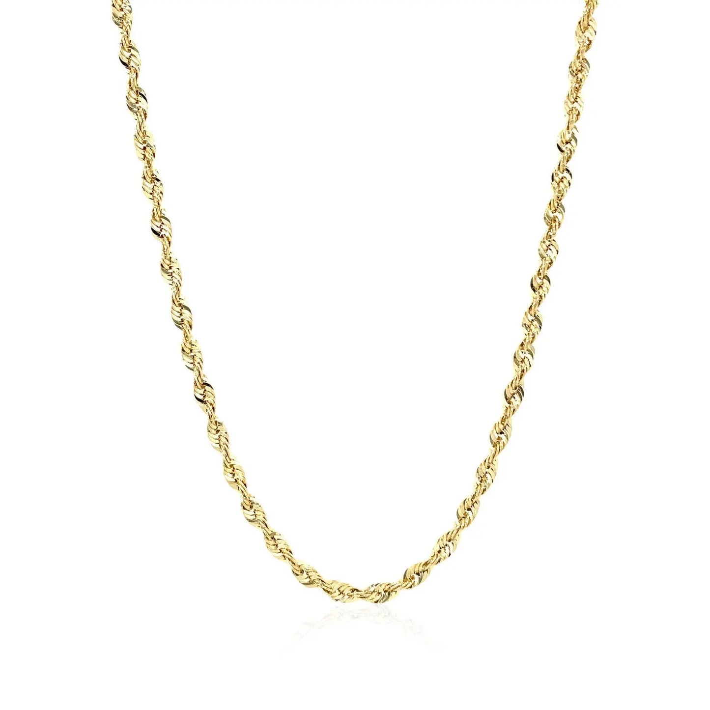 10K Yellow Gold Lite Rope Chain (2.50 mm)Monde Trend