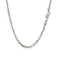 14k White Gold Diamond Cut Cable Link Chain (2.90 mm)Monde Trend