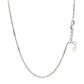 10k White Gold Adjustable Box Chain (0.85 mm)Monde Trend