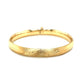 Classic Floral Carved Bangle in 14k Yellow Gold (8.00 mm) RCJ