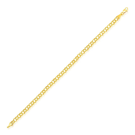 14k Yellow Gold Lite Charm Bracelet (4.00 mm) RCJ