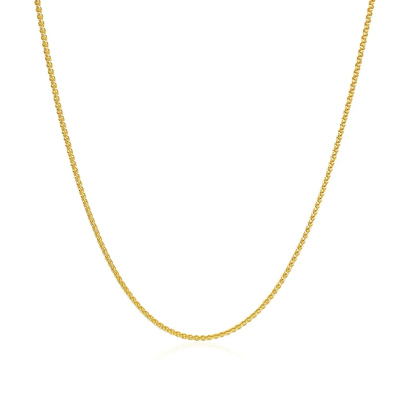 10k Yellow Gold Wheat Chain 1.0mm (1.00 mm)Monde Trend