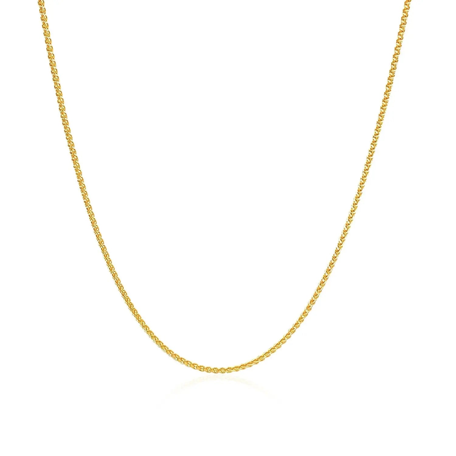 10k Yellow Gold Wheat Chain 1.0mm (1.00 mm)Monde Trend