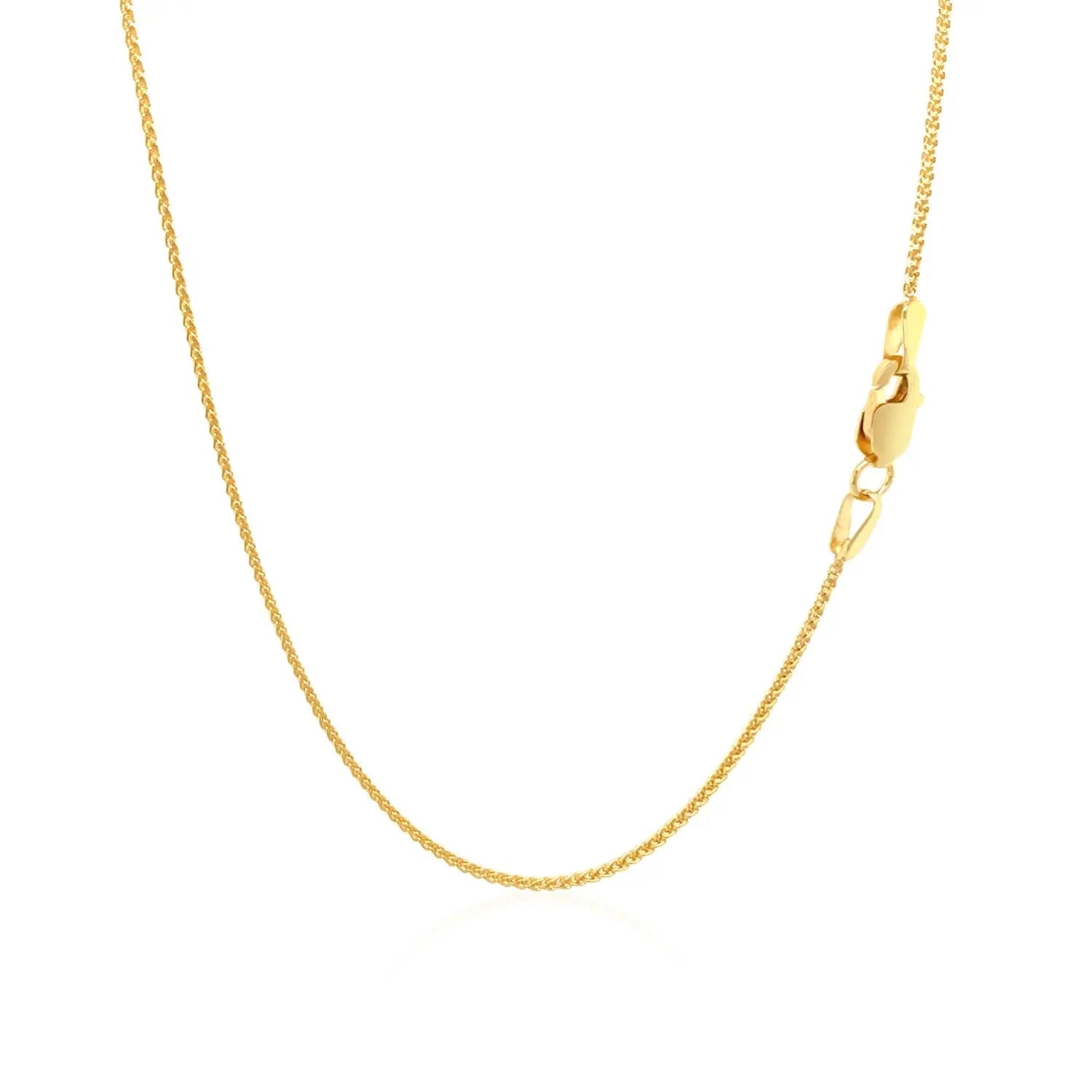 10k Yellow Gold Wheat Chain 1.0mm (1.00 mm)Monde Trend