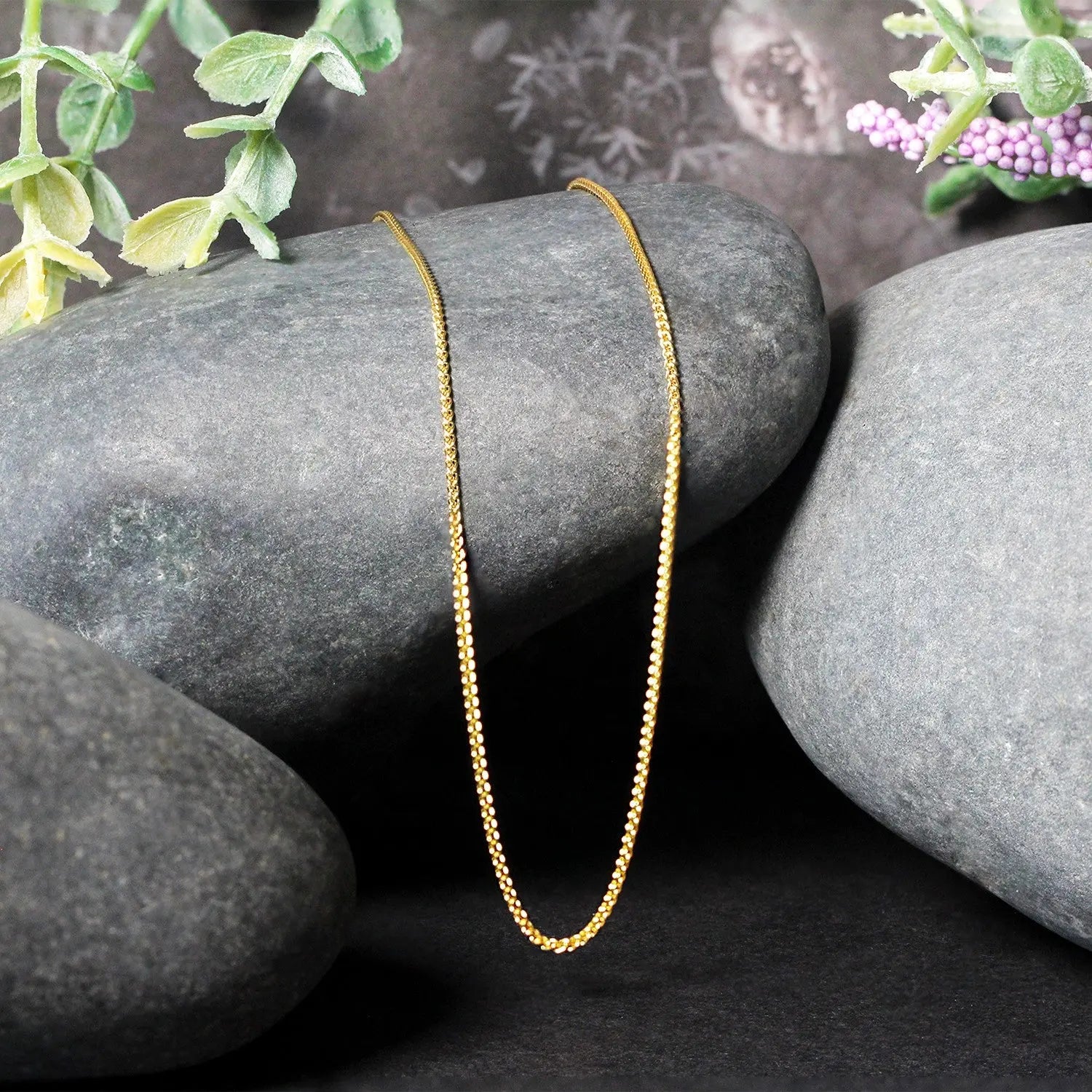 10k Yellow Gold Wheat Chain 1.0mm (1.00 mm)Monde Trend