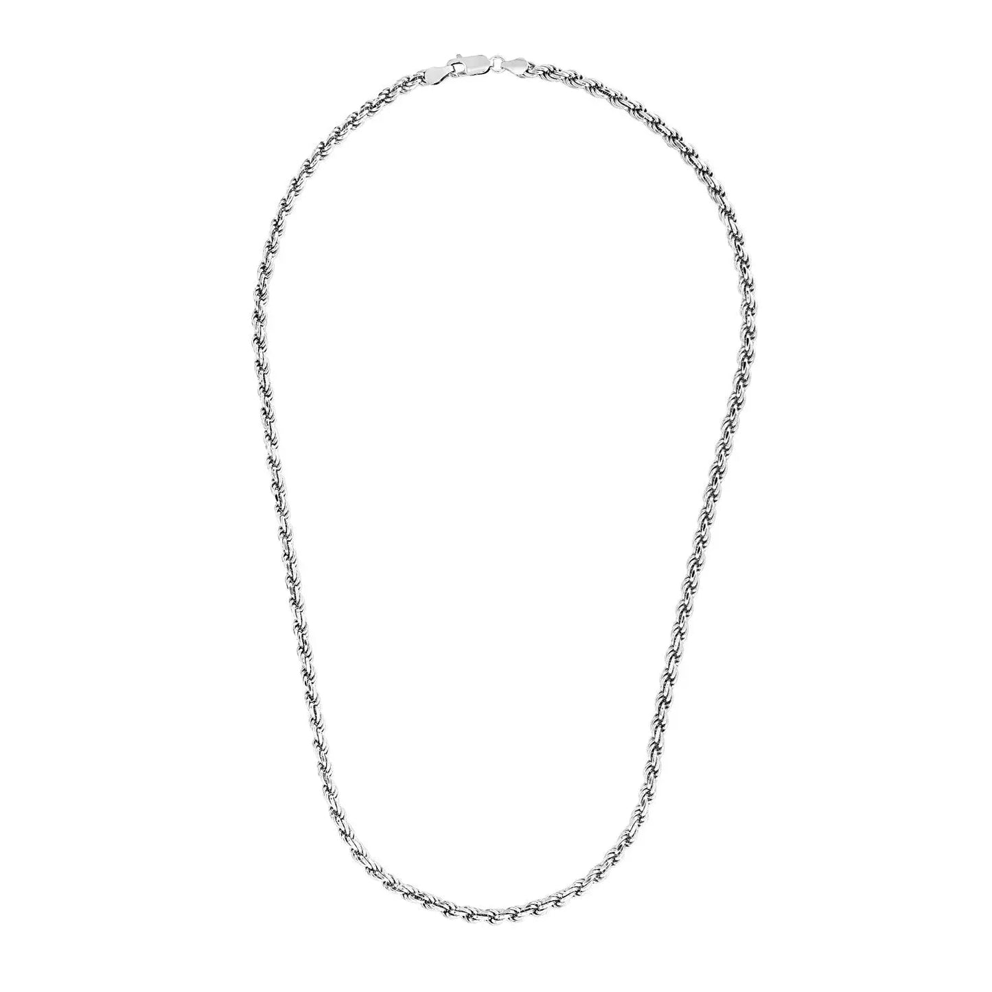 Sterling Silver Diamond Cut Rope Style Chain (3.60 mm) RCJ