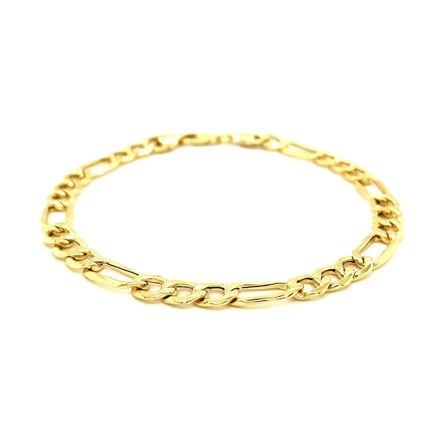 14k Yellow Gold Lite Figaro Bracelet (6.60 mm) RCJ