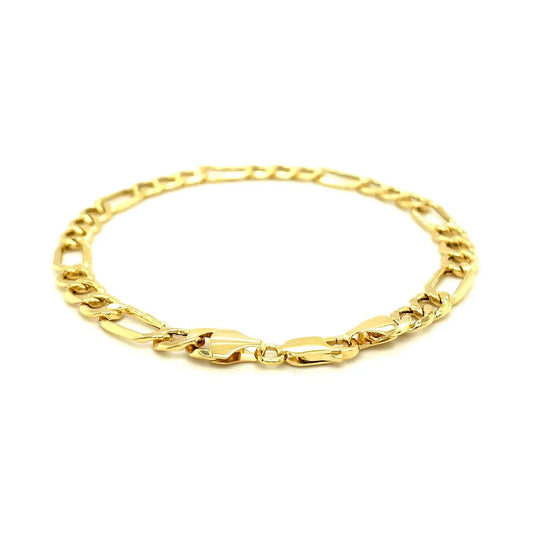 14k Yellow Gold Lite Figaro Bracelet (6.60 mm) RCJ