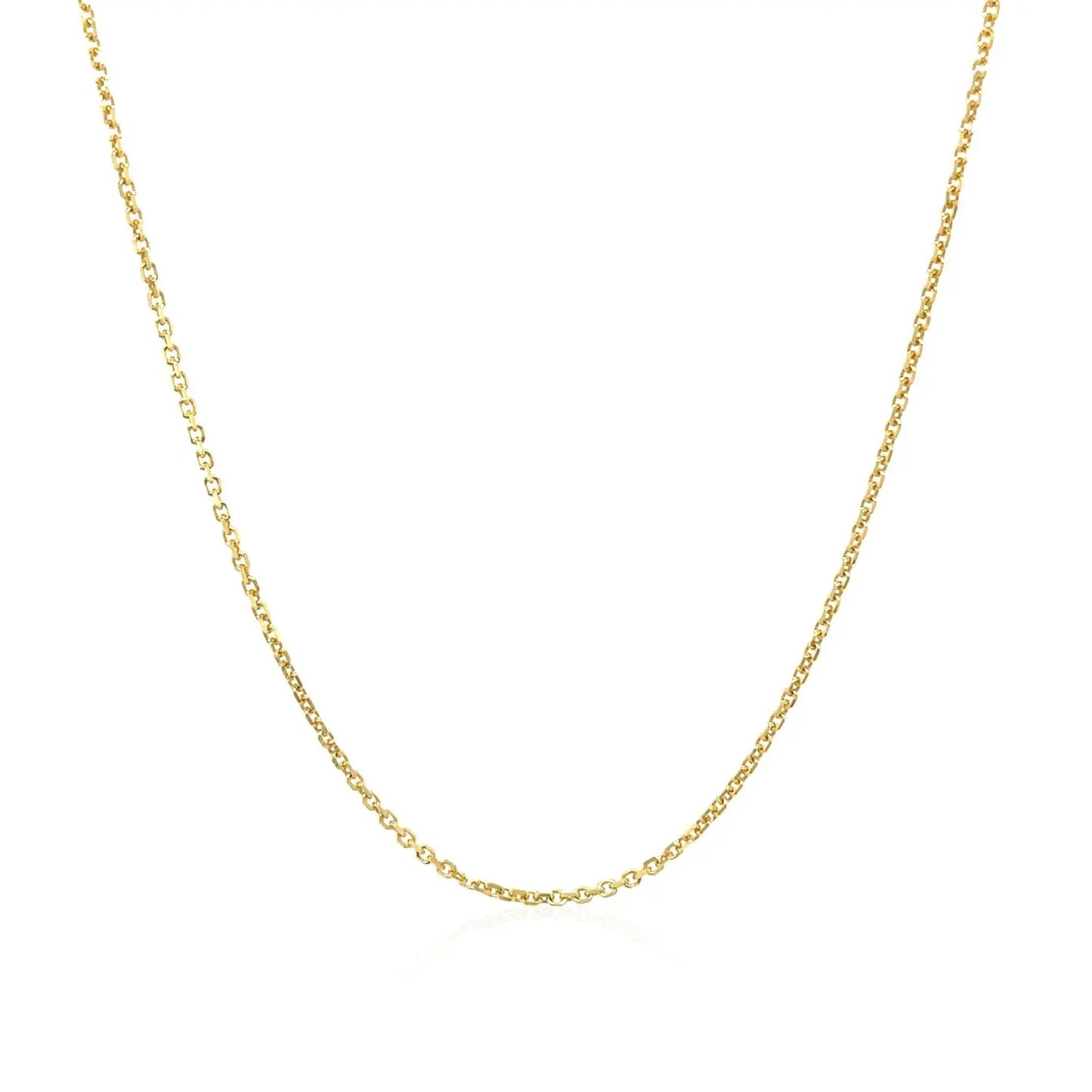 10k Yellow Gold Cable Chain (1.10 mm)Monde Trend