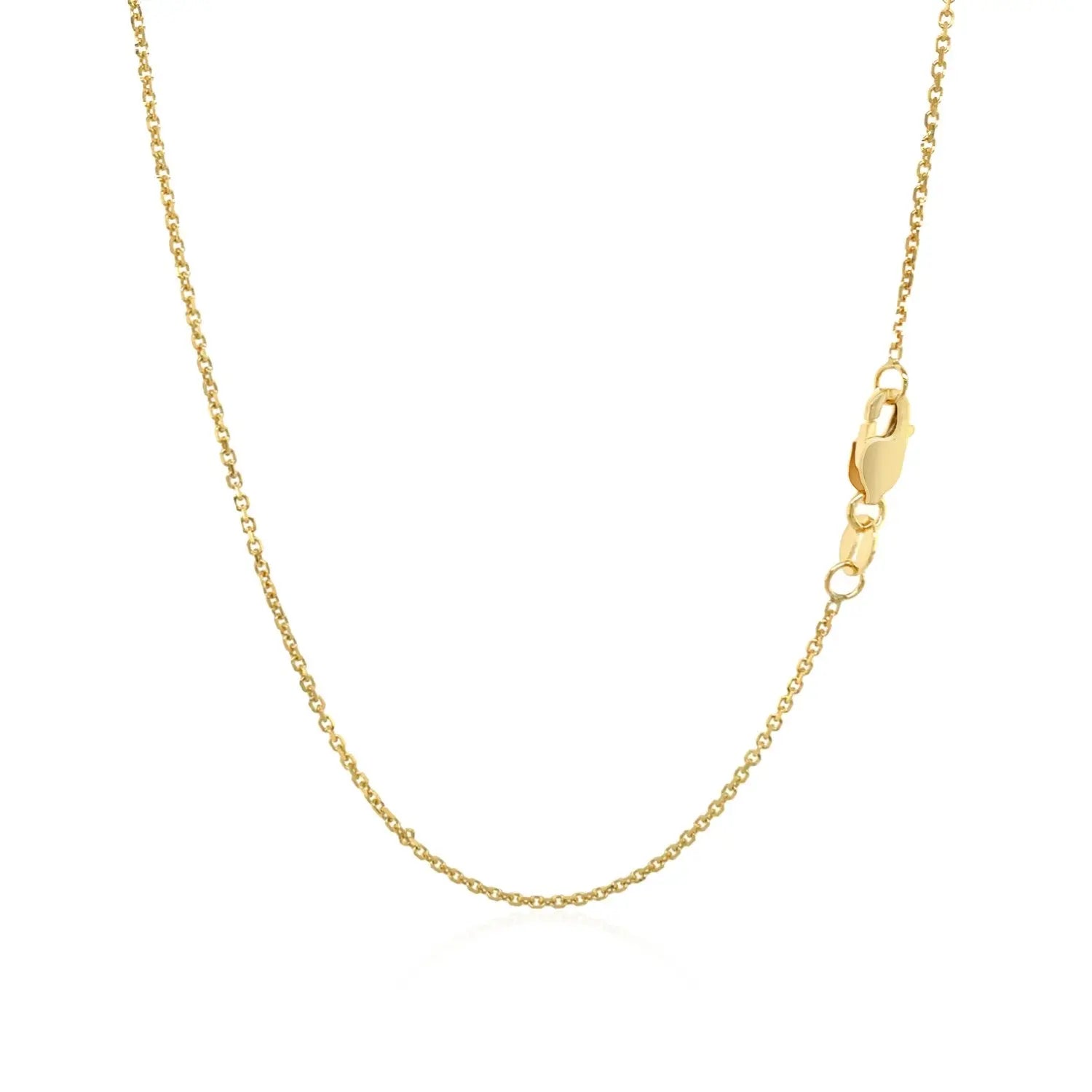 10k Yellow Gold Cable Chain (1.10 mm)Monde Trend