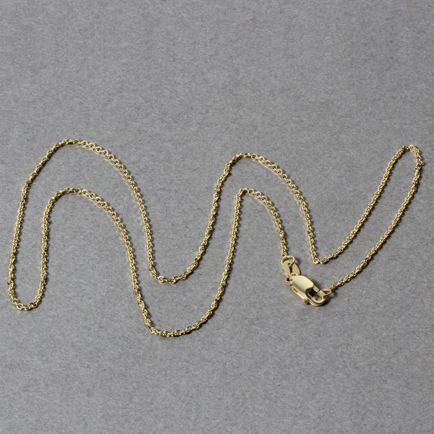 10k Yellow Gold Cable Chain (1.10 mm)Monde Trend