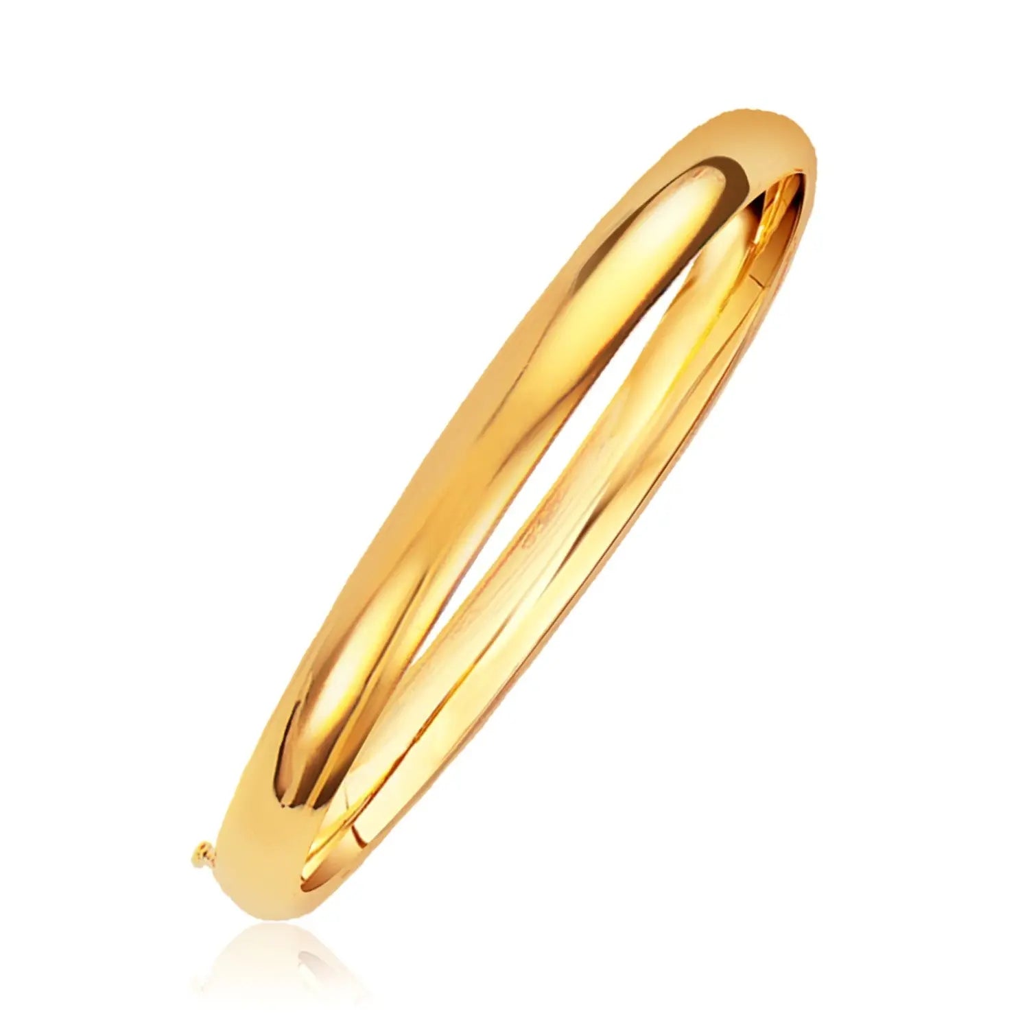 Classic Bangle in 14k Yellow Gold (6.00 mm) RCJ