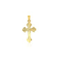 14k Tri Color Gold Cross PendantMonde Trend