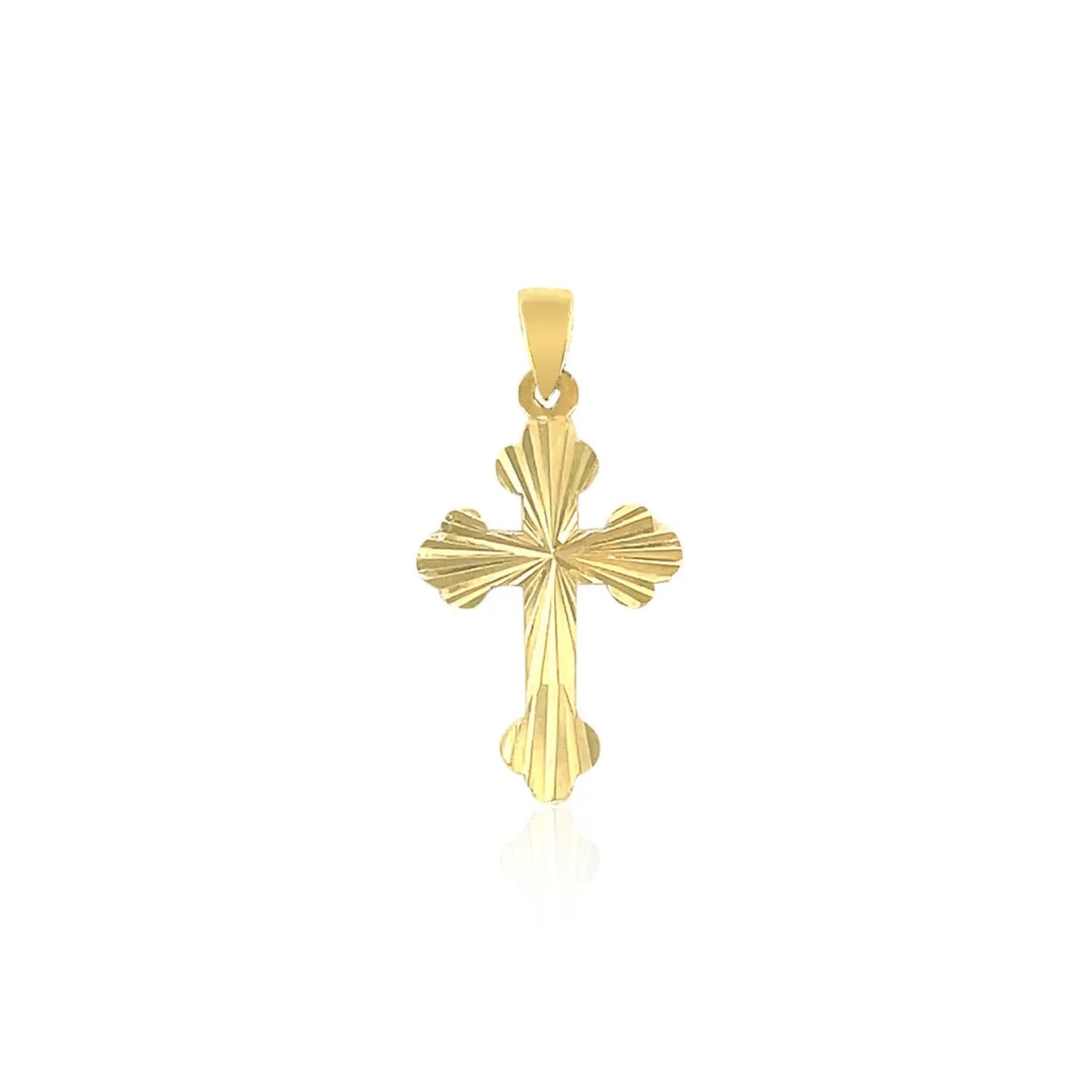 14k Tri Color Gold Cross PendantMonde Trend