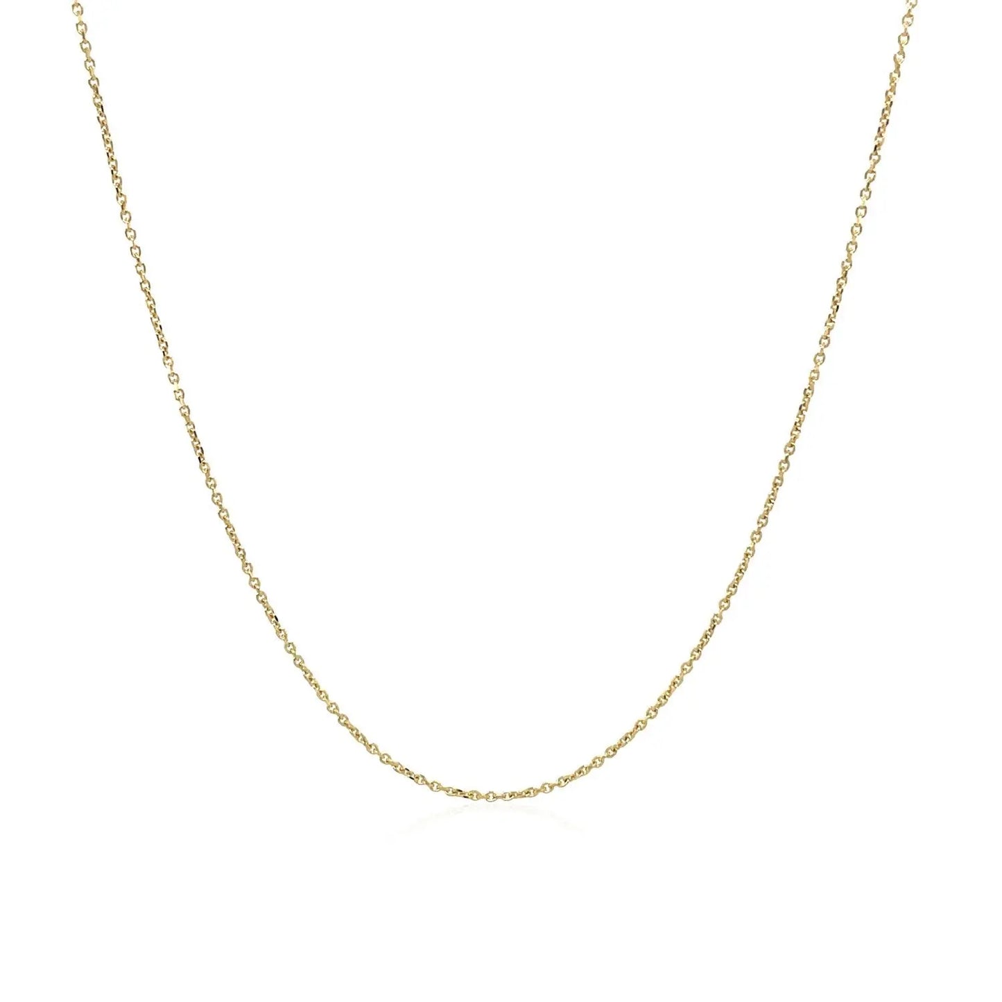 10k Yellow Gold Cable Link Chain (0.50 mm)Monde Trend