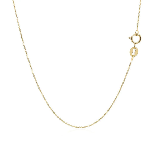 10k Yellow Gold Cable Link Chain (0.50 mm)Monde Trend