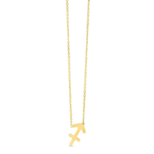 14K Yellow Gold Sagittarius Necklace RCJ