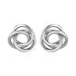 Polished Open Love Knot Earrings in Sterling Silver RCJ