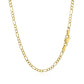 10k Yellow Gold Solid Figaro Chain (2.60 mm)Monde Trend