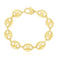 14k Yellow Gold High Polish Lite Puffed Mariner Link Bracelet  (15.00 mm) RCJ