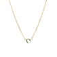 14k Yellow Gold 17 inch Necklace with Round Blue Topaz RCJ