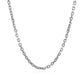 14k White Gold Diamond Cut Cable Link Chain (2.20 mm)Monde Trend