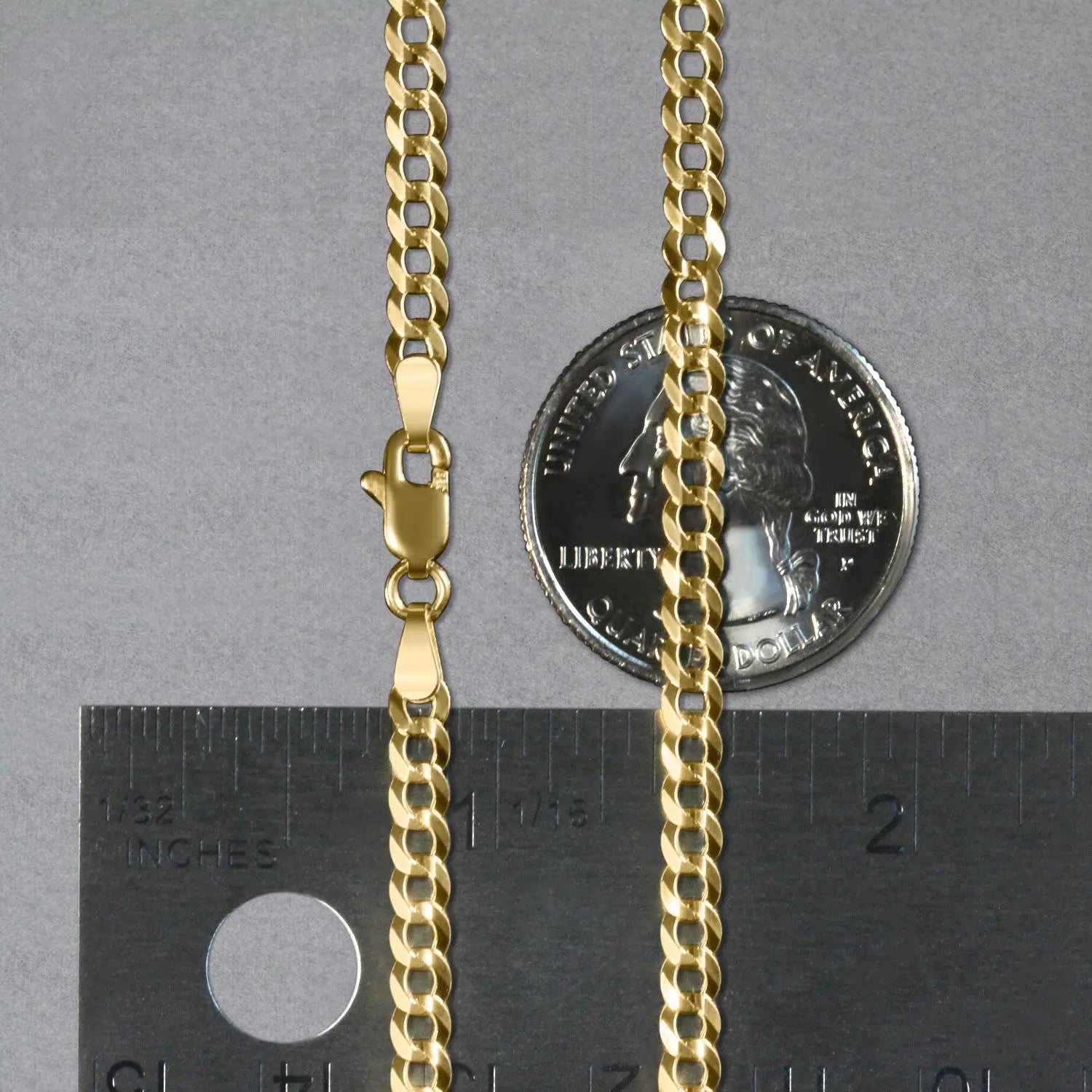 10k Yellow Gold Curb Chain (3.60 mm)Monde Trend