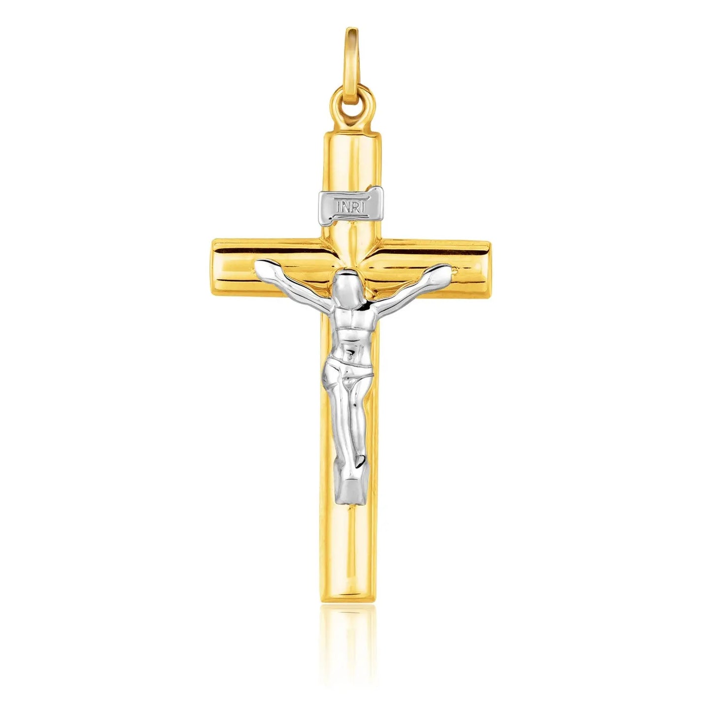 14k Two Tone Gold Cross PendantMonde Trend