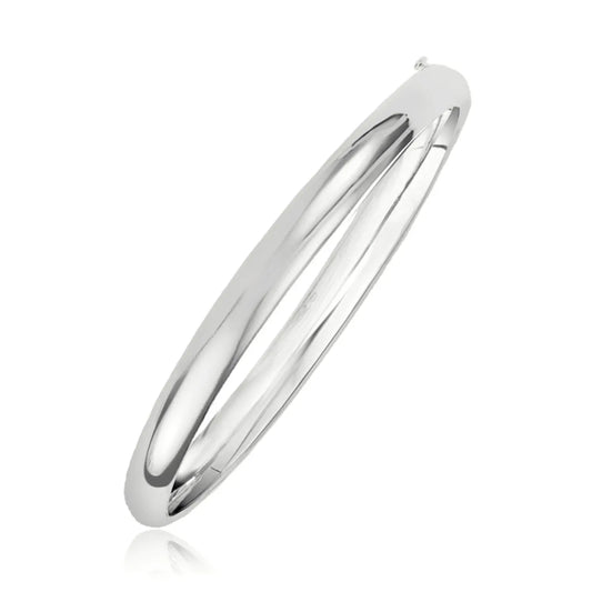 Classic Bangle in 14k White Gold (5.00 mm) RCJ