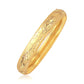 Classic Floral Carved Bangle in 14k Yellow Gold (10.00 mm) RCJ