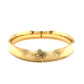 Classic Floral Carved Bangle in 14k Yellow Gold (10.00 mm) RCJ