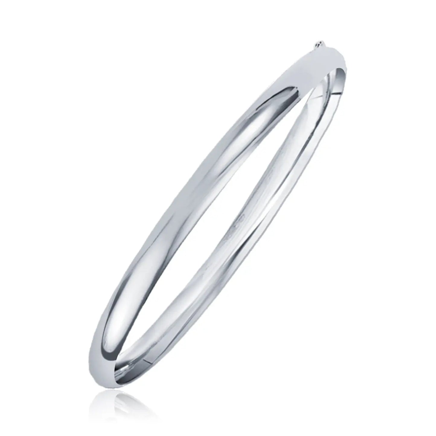 Classic Bangle in 14k White Gold (6.00 mm) RCJ