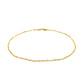 14k Yellow Gold Singapore Bracelet (1.10 mm) RCJ