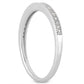 14k White Gold Diamond Micro Pave Diamond Milgrain Wedding Ring BandMonde Trend