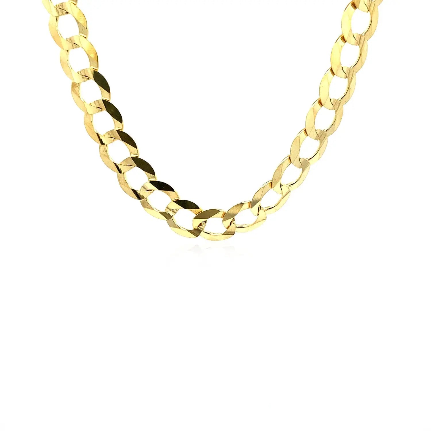 8.2mm 10k Yellow Gold Curb Chain (8.20 mm) RCJ