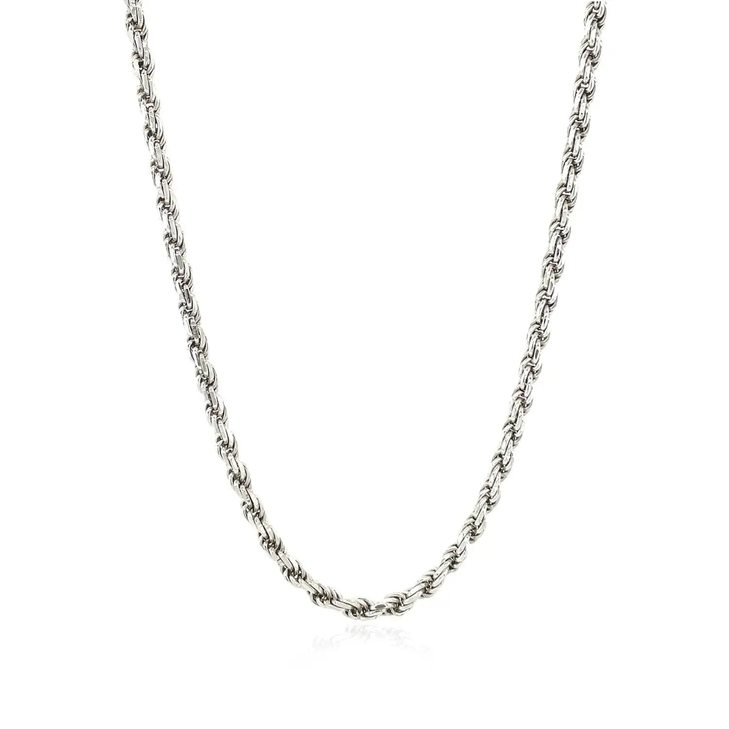 Sterling Silver Diamond Cut Rope Style Chain (2.90 mm) RCJ