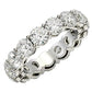 Round Cut Lab Grown Diamond Eternity Ring in 14k White Gold (5 cttw FG/VS2) RCJ