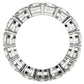 Round Cut Lab Grown Diamond Eternity Ring in 14k White Gold (5 cttw FG/VS2) RCJ