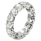 Round Cut Lab Grown Diamond Eternity Ring in 14k White Gold (5 cttw FG/VS2) RCJ