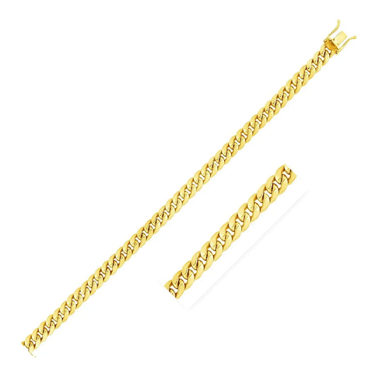 10k Yellow Gold Semi Solid Miami Cuban Chain (4.50 mm)Monde Trend