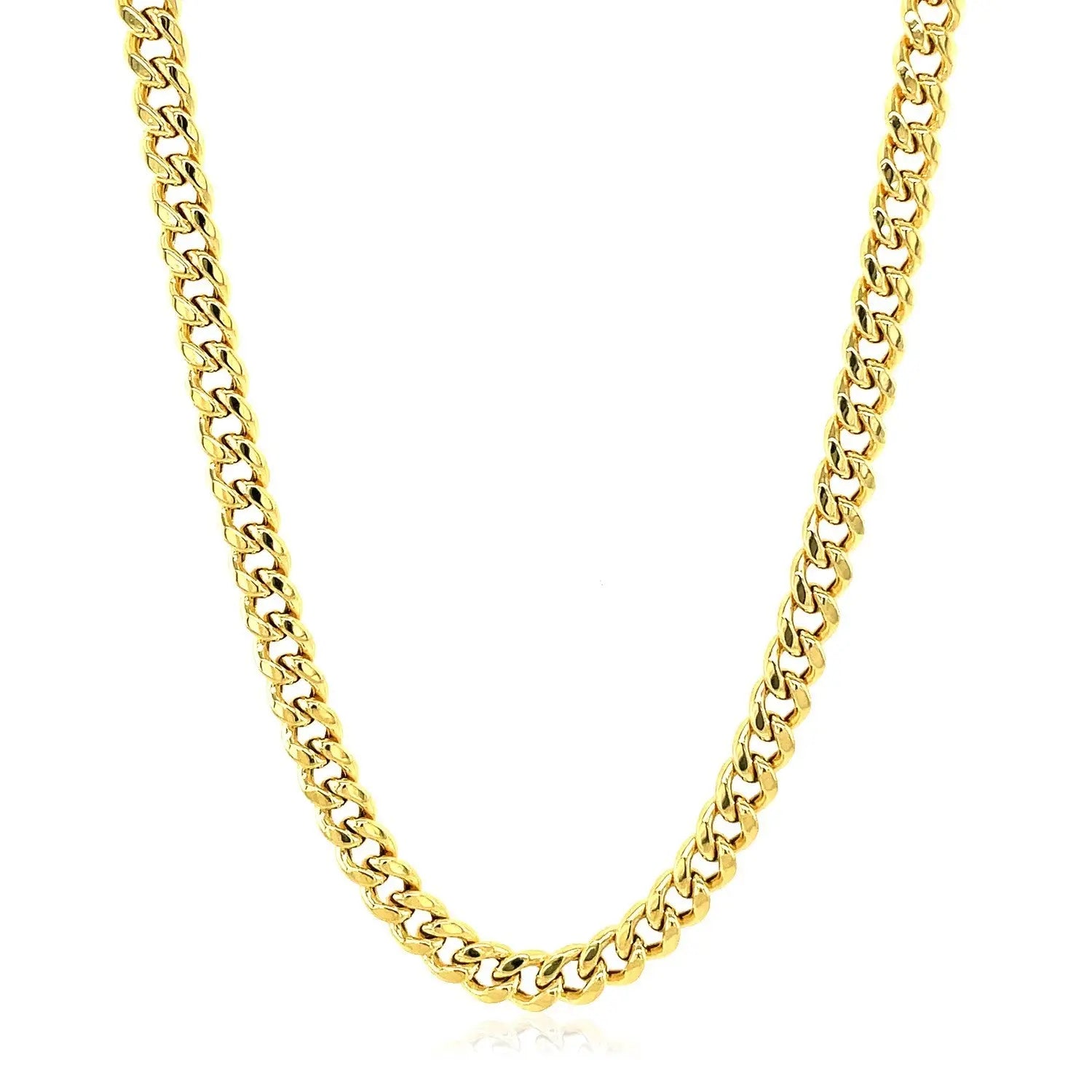 10k Yellow Gold Semi Solid Miami Cuban Chain (4.50 mm)Monde Trend