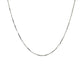 18k White Gold Box Chain 0.6mm (0.60 mm) RCJ