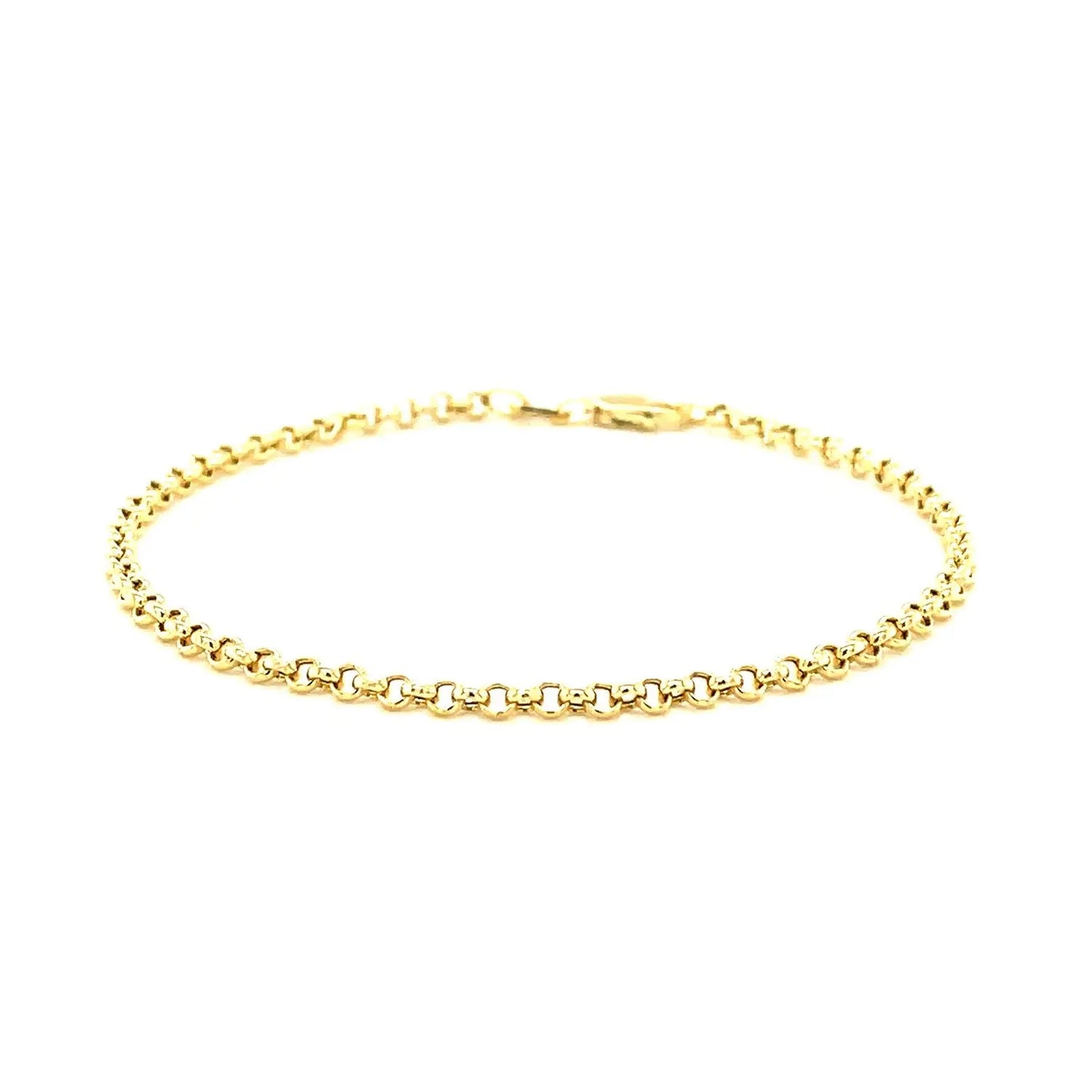 14k Yellow Gold Rolo Bracelet  (2.50 mm) RCJ