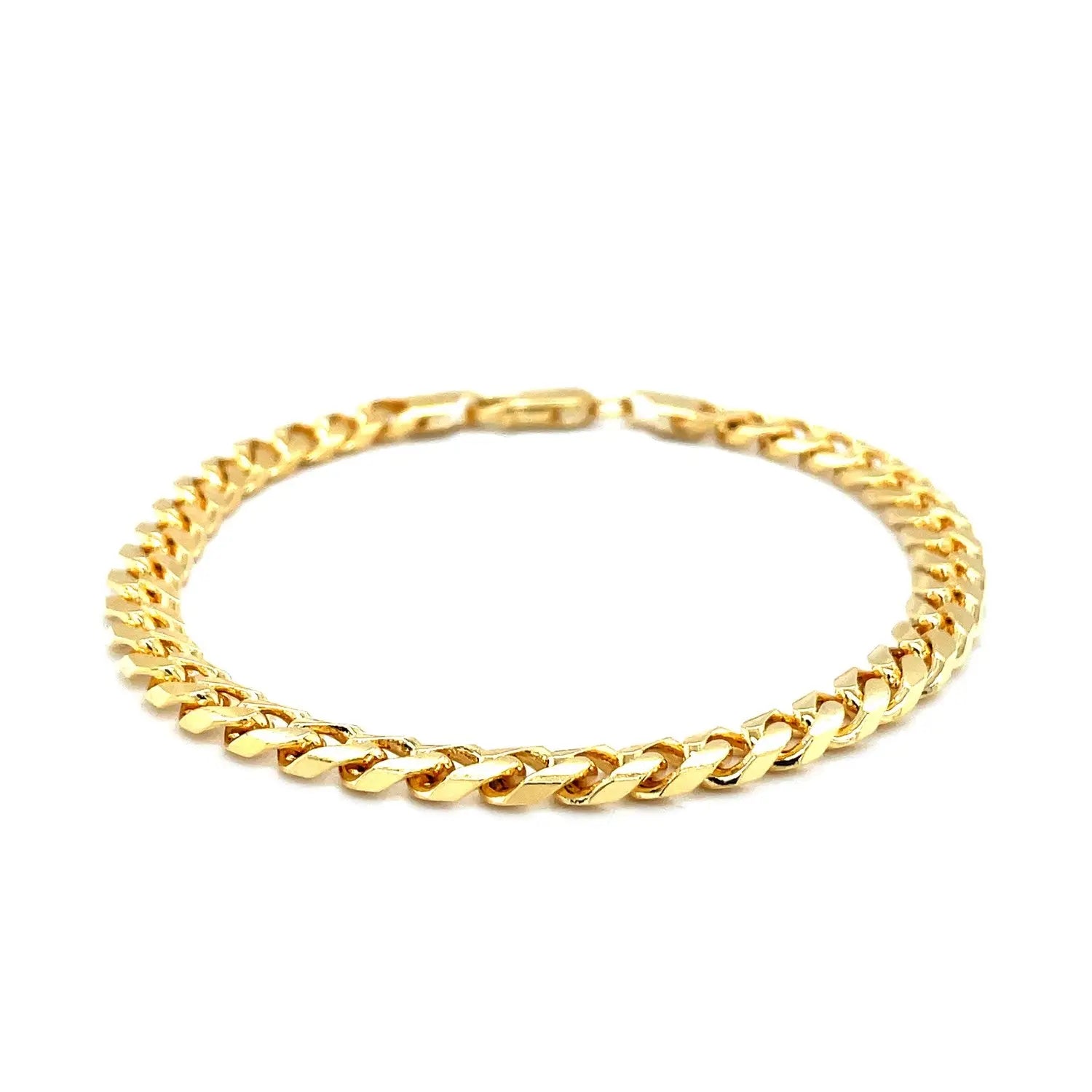 14k Yellow Gold Solid Miami Cuban Bracelet (6.00 mm) RCJ